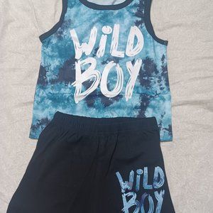 Boys summer shorts and tank set